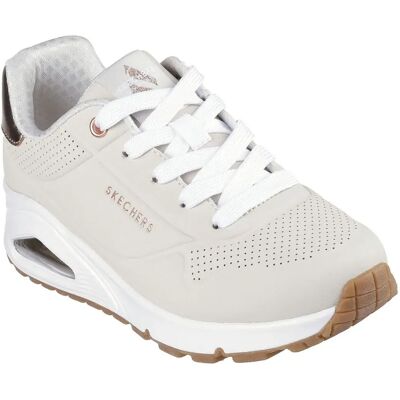 Skechers Sneaker Uno Gen1 Shimmer Away Natural Synthetic / Trim EU 33 Skechers Sneaker Uno Gen1 Shimmer Away Natural Synthetic / Trim EU 33