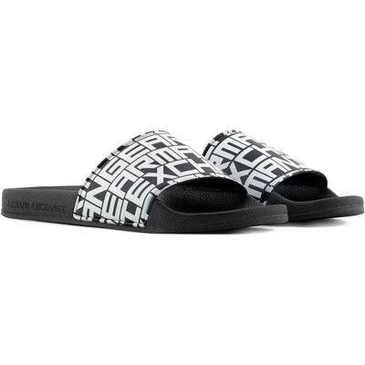 Armani Exchange Ciabatte Xup00_xv679 Black+Off White EU 43 Armani Exchange Ciabatte Xup00_xv679 Black+Off White EU 43