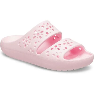 Crocs Ciabatte Classic Floral Cut Out Pink Milk EU 41-42 Crocs Ciabatte Classic Floral Cut Out Pink Milk EU 41-42