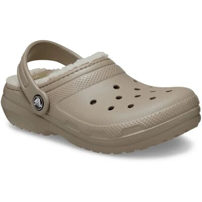 Crocs Zoccoli Classic Lined Mushroom / Bone EU 32-33 Crocs Zoccoli Classic Lined Mushroom / Bone EU 32-33