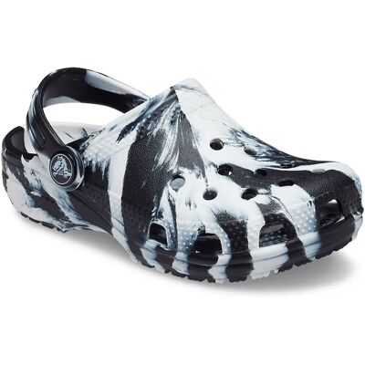 Crocs Zoccoli Classic Marbled Black / White EU 19-20 Crocs Zoccoli Classic Marbled Black / White EU 19-20