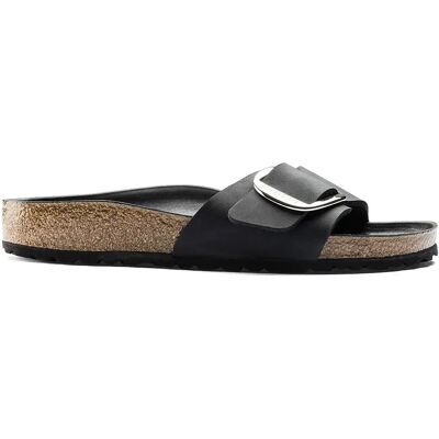 Birkenstock Sandali Madrid Big Buckle Oiled Natural Leather Black EU 36 Birkenstock Sandali Madrid Big Buckle Oiled Natural Leather Black EU 36