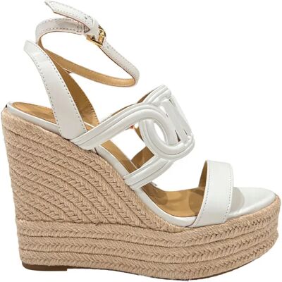 Michael Kors Sandali Con Zeppa Alma Optic White EU 38 Michael Kors Sandali Con Zeppa Alma Optic White EU 38