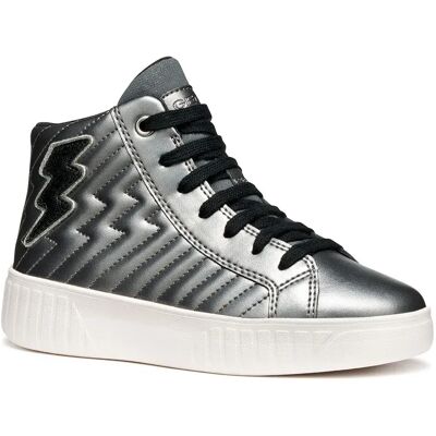 Geox Sneaker Mikiroshi Dark Silver EU 32 Geox Sneaker Mikiroshi Dark Silver EU 32