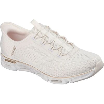 Skechers Sneaker Glide Step Gratify Pace Natural Mesh / Gold Trim EU 37 Skechers Sneaker Glide Step Gratify Pace Natural Mesh / Gold Trim EU 37
