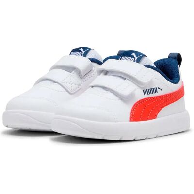 Puma Sneaker Courtflex V3 V White / Fierce Red / Persian Blue EU 22 Puma Sneaker Courtflex V3 V White / Fierce Red / Persian Blue EU 22