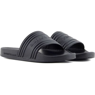 Emporio Armani Ciabatte Logo Tape Pool Side Black EU 39 Emporio Armani Ciabatte Logo Tape Pool Side Black EU 39