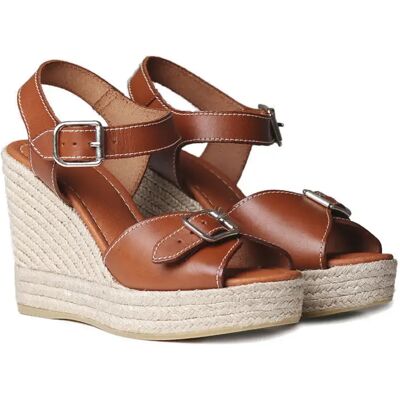 Toni Pons Sandali Con Zeppa In Esparto Olga Leather EU 39 Toni Pons Sandali Con Zeppa In Esparto Olga Leather EU 39