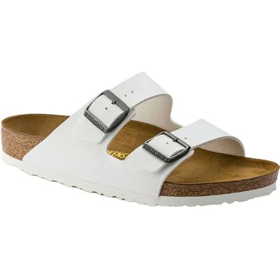 Birkenstock Sandali Stretti Arizona Birko-flor White EU 38 Birkenstock Sandali Stretti Arizona Birko-flor White EU 38