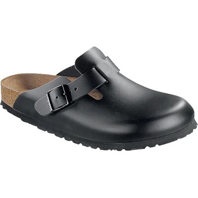 Birkenstock Zoccoli Boston Natural Leather Narrow Black EU 38 Birkenstock Zoccoli Boston Natural Leather Narrow Black EU 38