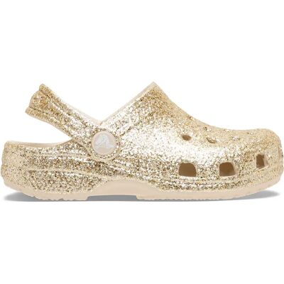 Crocs Zoccoli Per Bambini Piccoli Classic Chunky Glitter Sandstone EU 24-25 Crocs Zoccoli Per Bambini Piccoli Classic Chunky Glitter Sandstone EU 24-25