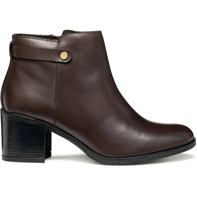 Geox Stivaletti Con Tacco New Asheel Dark Brown EU 39 Geox Stivaletti Con Tacco New Asheel Dark Brown EU 39