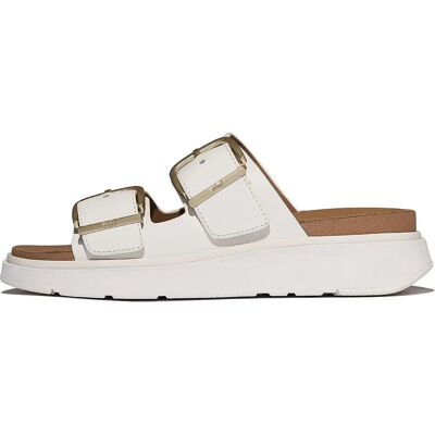 Fitflop Sandali Gen Ff Buckle Tumbled Leather Urban White EU 41 Fitflop Sandali Gen Ff Buckle Tumbled Leather Urban White EU 41