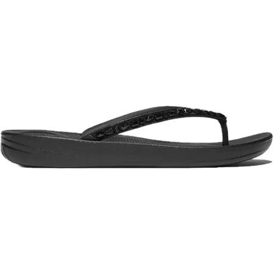 Fitflop Infradito Iqushion Multi Crystal Ergonomic All Black EU 36 Fitflop Infradito Iqushion Multi Crystal Ergonomic All Black EU 36