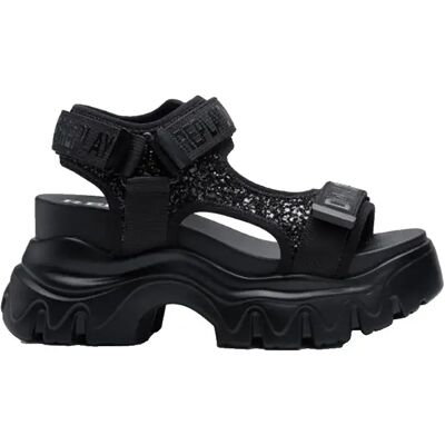 Replay Sandali Con Zeppa Juyce High Bright Black EU 37 Replay Sandali Con Zeppa Juyce High Bright Black EU 37