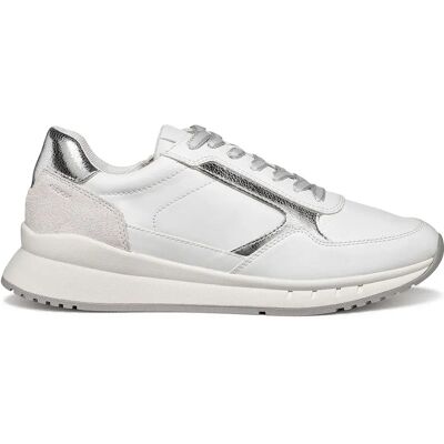 Geox Sneaker Octaviee White / Silver EU 36 Geox Sneaker Octaviee White / Silver EU 36