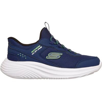 Skechers Sneaker Bounder Pro Navy Synthetic / Textile / Lime Trim EU 31 Skechers Sneaker Bounder Pro Navy Synthetic / Textile / Lime Trim EU 31