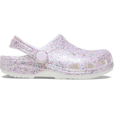 Crocs Zoccoli Classic Fantasy Glitter White_100B EU 23-24 Crocs Zoccoli Classic Fantasy Glitter White_100B EU 23-24