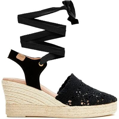 Castell Espadrillas Con Zeppa 2677 Mari Bolillo Black EU 35 Castell Espadrillas Con Zeppa 2677 Mari Bolillo Black EU 35