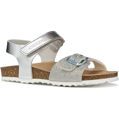 Geox Sandali Per Giovani Adriel Silver EU 26 Geox Sandali Per Giovani Adriel Silver EU 26