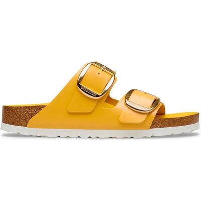 Birkenstock Sandali Arizona Big Buckle Natural Leather Patent High-Shine Ochre EU 41 Birkenstock Sandali Arizona Big Buckle Natural Leather Patent High-Shine Ochre EU 41