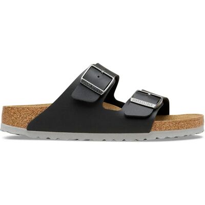 Birkenstock Sandali Arizona Birko-flor Narrow Black/Light Gray EU 36 Birkenstock Sandali Arizona Birko-flor Narrow Black/Light Gray EU 36