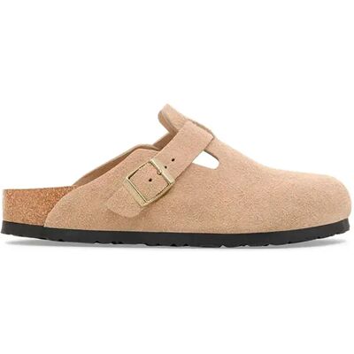 Birkenstock Zoccoli Boston Bs Suede Leather Narrow Sandcastle EU 38 Birkenstock Zoccoli Boston Bs Suede Leather Narrow Sandcastle EU 38
