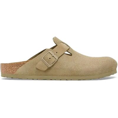 Birkenstock Zoccoli Boston Suede Leather Faded Khaki EU 41 Birkenstock Zoccoli Boston Suede Leather Faded Khaki EU 41
