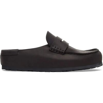 Birkenstock Zoccoli Naples Wrapped Natural Leather Oiled Black EU 45 Birkenstock Zoccoli Naples Wrapped Natural Leather Oiled Black EU 45