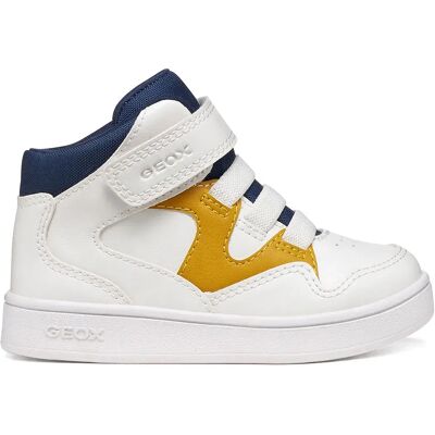 Geox Sneaker Eclyper B White / Ochre EU 21 Geox Sneaker Eclyper B White / Ochre EU 21