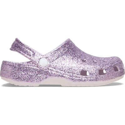 Crocs Zoccoli Classic Chunky Glitter Kids Grape Ice EU 33-34 Crocs Zoccoli Classic Chunky Glitter Kids Grape Ice EU 33-34