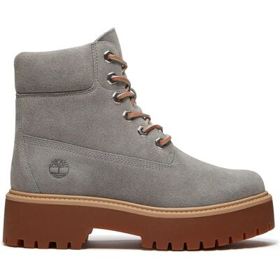 Timberland Stivali Stone Street 6 Inch Lace Up Medium Grey Suede EU 36 Timberland Stivali Stone Street 6 Inch Lace Up Medium Grey Suede EU 36