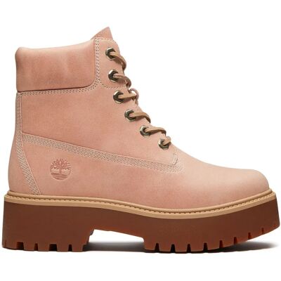 Timberland Stivali Stone Street 6 Inch Lace Up Light Pink Full Grain EU 37 Timberland Stivali Stone Street 6 Inch Lace Up Light Pink Full Grain EU 37