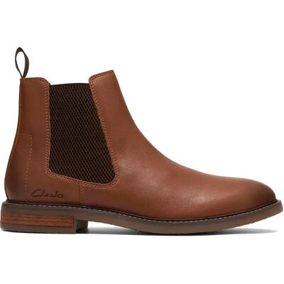 Clarks Stivaletti Jaxen Easy Dark Tan Leather EU 40 Clarks Stivaletti Jaxen Easy Dark Tan Leather EU 40