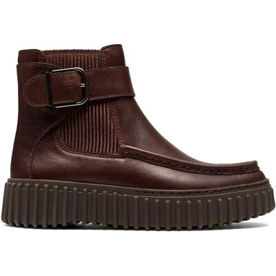 Clarks Shoes Stivaletti Torhill Buckle Dark Brown Leather EU 39 Clarks Shoes Stivaletti Torhill Buckle Dark Brown Leather EU 39