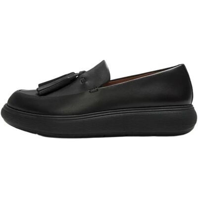 Fitflop Mocassini Iq Comff Tassel Leather All Black EU 41 Fitflop Mocassini Iq Comff Tassel Leather All Black EU 41