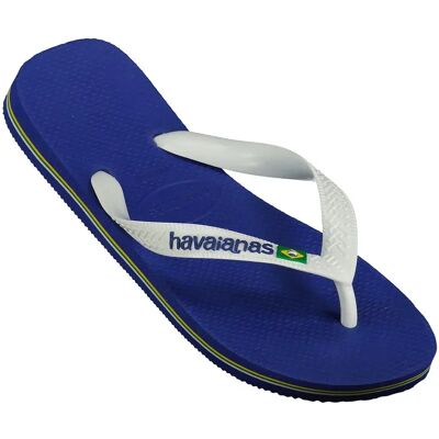 Havaianas Infradito Brasil Logo Marine Blue EU 39-40 Havaianas Infradito Brasil Logo Marine Blue EU 39-40
