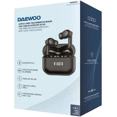 Cuffie wireless Daewoo - Ricarica magnetica - Nere Cuffie wireless Daewoo - Ricarica magnetica - Nere