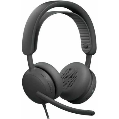 Logitech Auricolari Zone Wired 2 Accs Black One Size Logitech Auricolari Zone Wired 2 Accs Black One Size