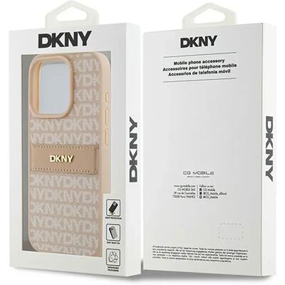 Custodia Rosa DKNY per iPhone 15 Pro - Strisce Tonali Custodia Rosa DKNY per iPhone 15 Pro - Strisce Tonali