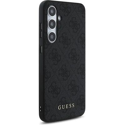 Custodia rigida GUESS Samsung Galaxy S24 FE - Logo oro metallico 4G grigia Custodia rigida GUESS Samsung Galaxy S24 FE - Logo oro metallico 4G grigia