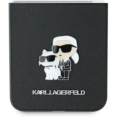 Custodia Samsung Galaxy Z Flip6 Karl Lagerfeld Pin Metal Saffiano Custodia Samsung Galaxy Z Flip6 Karl Lagerfeld Pin Metal Saffiano