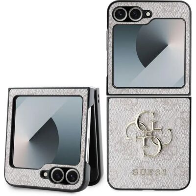 Custodia in pelle 4G logo metal Guess per Samsung Galaxy Z Flip 6 Rosa Custodia in pelle 4G logo metal Guess per Samsung Galaxy Z Flip 6 Rosa
