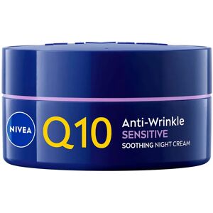 Nivea Crema Da Notte Q10 Sensitive 50 Ml White / Yellow One Size Nivea Crema Da Notte Q10 Sensitive 50 Ml White / Yellow One Size