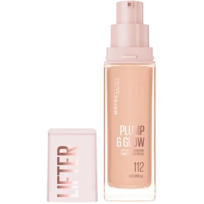 Maybelline Fondotinta Lifter Plump & Glow 112 Beige One Size Maybelline Fondotinta Lifter Plump & Glow 112 Beige One Size