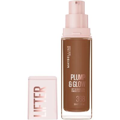 Maybelline Fondotinta Lifter Plump & Glow 368 Beige One Size Maybelline Fondotinta Lifter Plump & Glow 368 Beige One Size