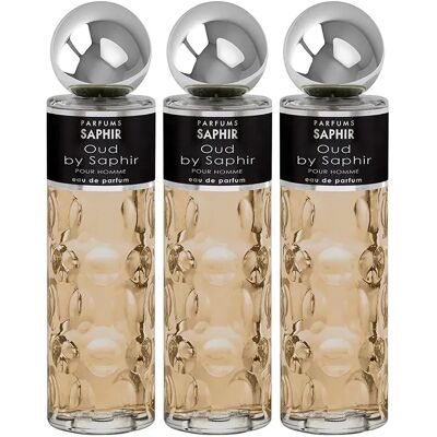 Saphir Eau De Parfum Oud 200ml 3 Unità Brown One Size Saphir Eau De Parfum Oud 200ml 3 Unità Brown One Size
