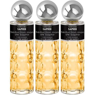 Saphir Eau De Parfum Seduction Man 200ml 3 Unità Yellow One Size Saphir Eau De Parfum Seduction Man 200ml 3 Unità Yellow One Size