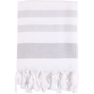 Sea Ranch Asciugamano Miami Beach Mid Grey / White One Size Sea Ranch Asciugamano Miami Beach Mid Grey / White One Size