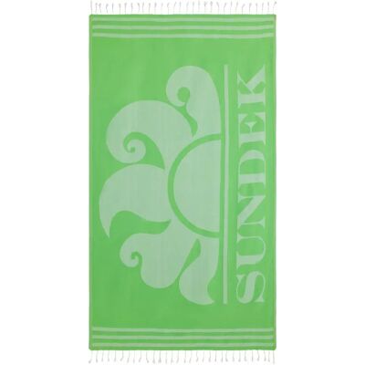 Sundek Asciugamano Logo Fluo Green One Size Sundek Asciugamano Logo Fluo Green One Size